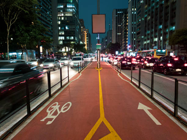 istock Paulista Avenue at night. 1191079423
