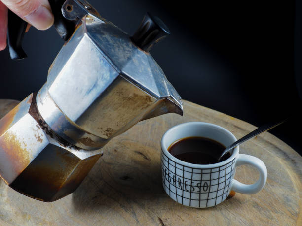 istock Cup of coffe and moka 1191079598