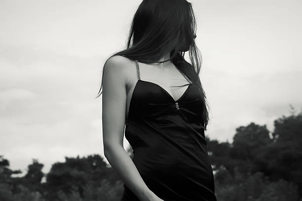 istock Beautiful Fashion Model (Black and White) 119107976