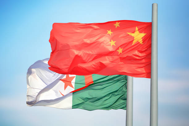 istock Flags of China and Algeria 1191080361