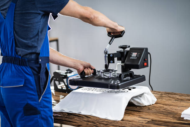 istock Printing On T-Shirt In Workshop 1191080457