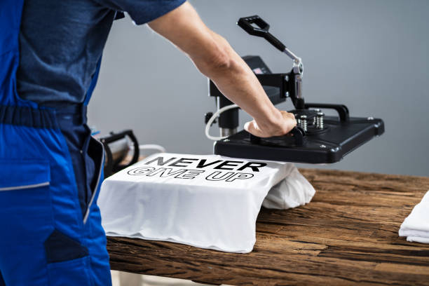 istock Printing On T-Shirt In Workshop 1191080463