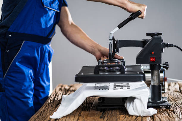 istock Printing On T-Shirt In Workshop 1191080464