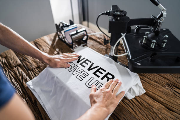 istock Printing On T-Shirt In Workshop 1191080470