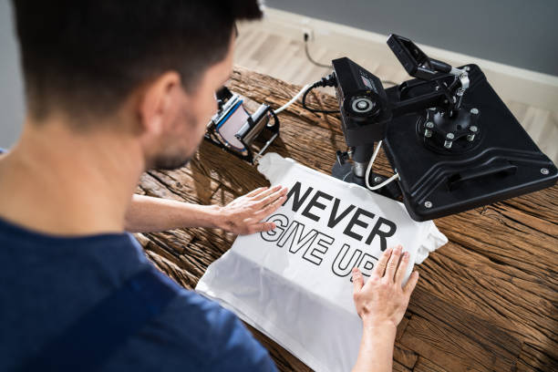 istock Printing On T-Shirt In Workshop 1191080476