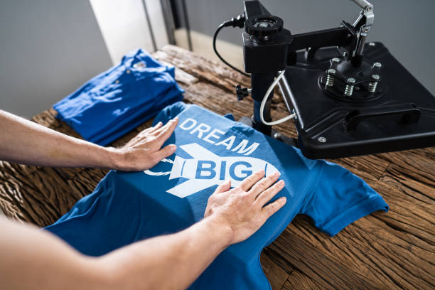 istock Printing On T-Shirt In Workshop 1191080487