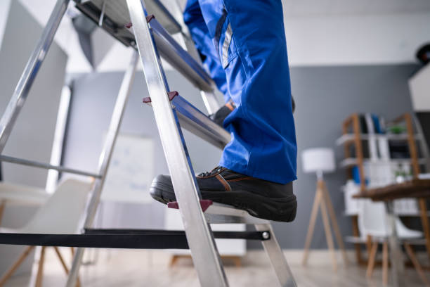 istock Handyman Climbing Ladder 1191081870