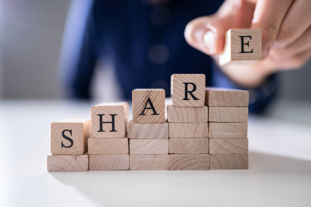 istock Man's Hand Placing Last Alphabet Of Word Share 1191082089
