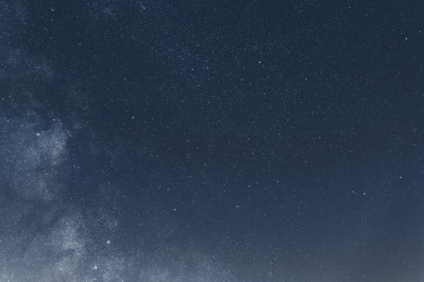 istock Night sky with shiny stars, astro background 1191083916
