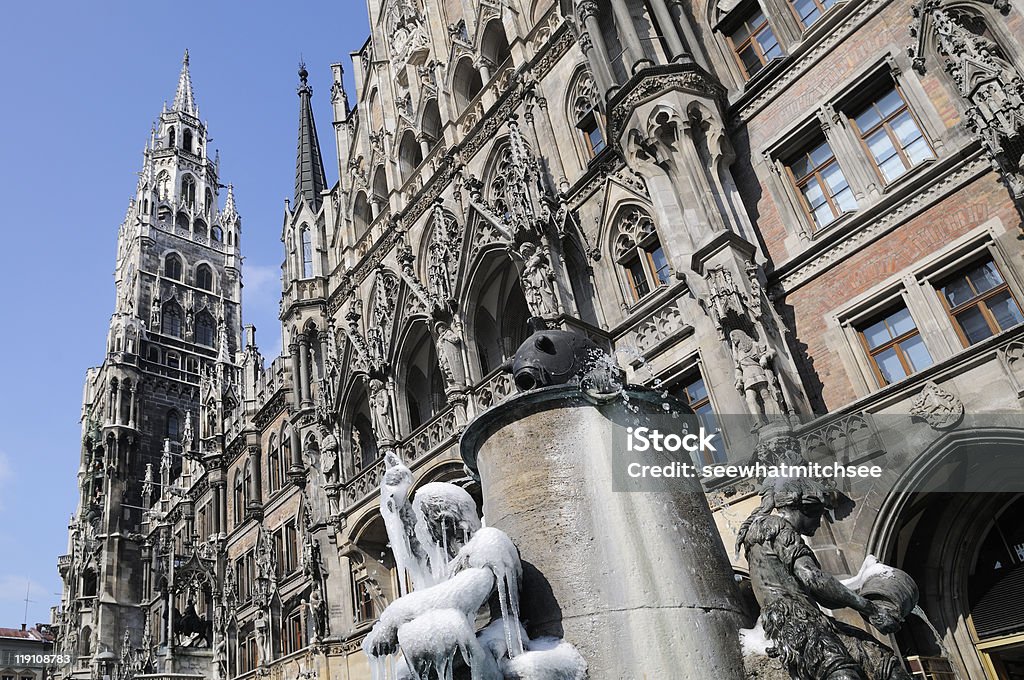 Munich City Hall - Lizenzfrei Architektonische Säule Stock-Foto