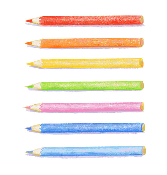 7 Cây Bút Chì Màu Được Vẽ Bằng Bút Chì Màu Hình minh họa Sẵn có - Tải xuống Hình  ảnh Ngay bây giờ - Bàn - Đồ nội thất, Bút chì,