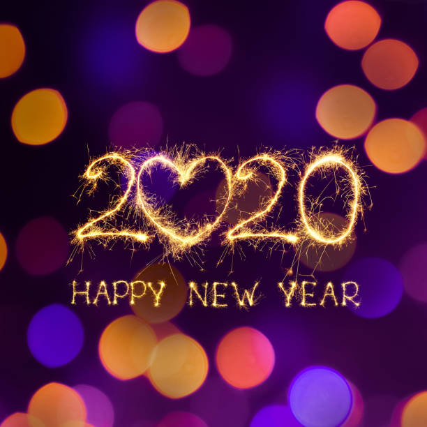 istock Square Greeting card Happy New Year 2020 1191091695