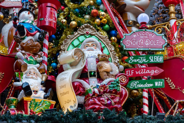 istock Christmas ornaments in Athens streets. 1191111406