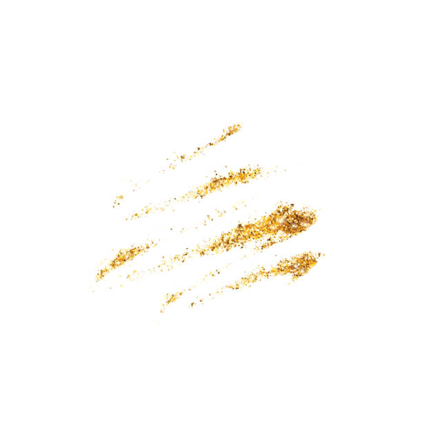 istock Isolated smear of golden glitter. 1191114183