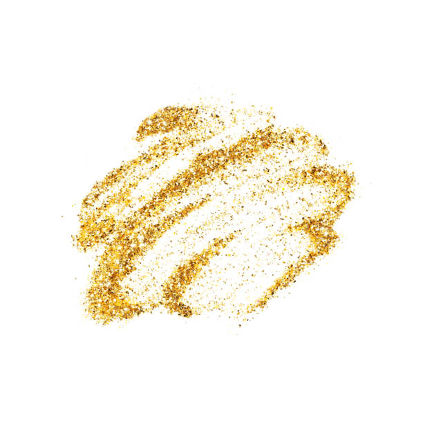 istock Isolated smear of golden glitter. 1191114194