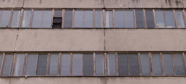 istock A Soviet building photographed two floors. Old building 1191117808
