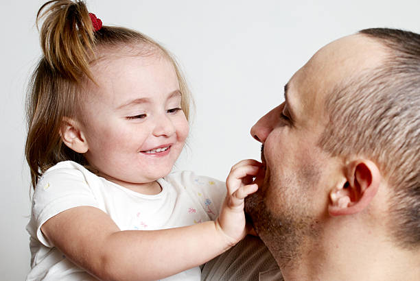 istock Happy family isolated on light background 119111838