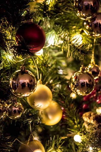 istock Christmas decorations lit at home 1191121573