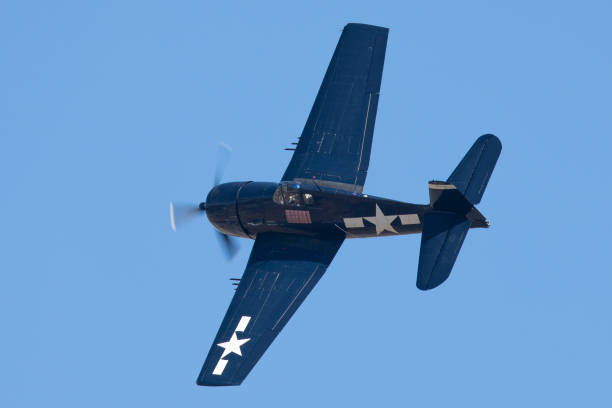 istock Very close view of an American WWII fighter plane ( F6F Hellcat ) 1191124321