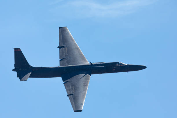 Commercial jet airplane flying during autumn day.
