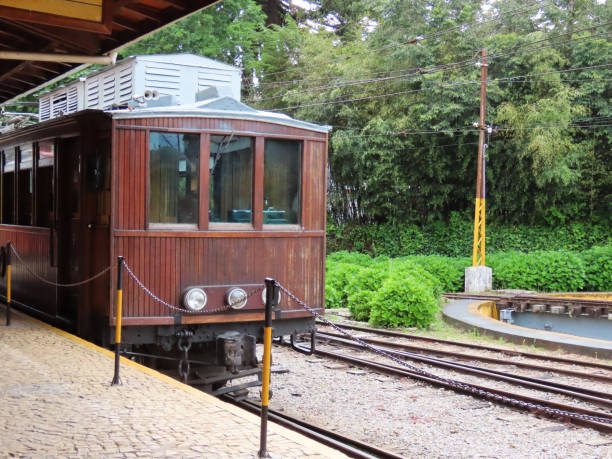 istock Old electric train at the station 1191127208