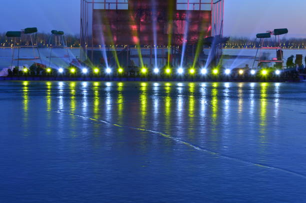 istock Urban building lights at night 1191129363