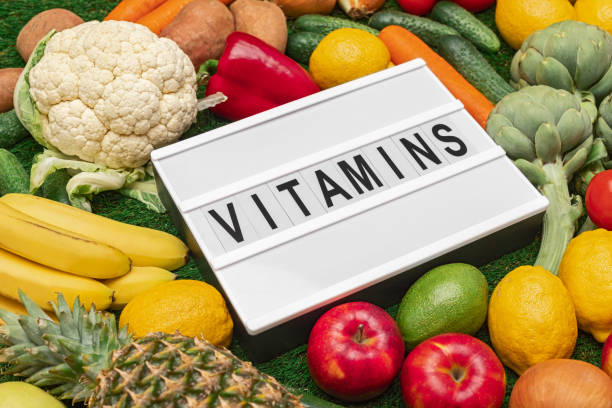istock Vitamin food on grass 1191133436