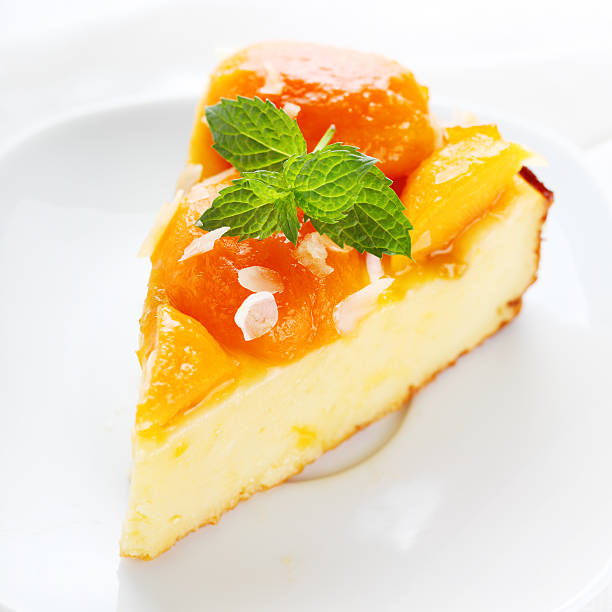 istock Cottage cheese and apricot tart 119113957