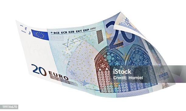 20 Евро — стоковые фотографии и другие картинки 20 евро - 20 евро, Бумажные деньги, Белый фон