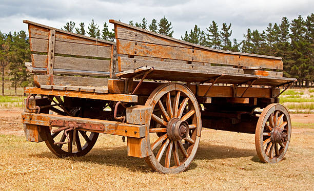 istock Old wooden wagon 119115136