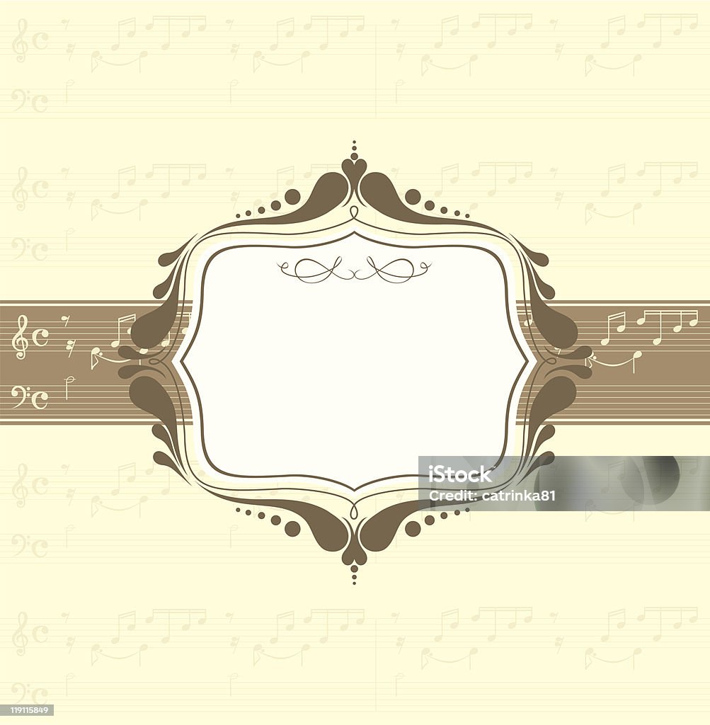 Muzyka banner, Bach, Johann Sebastian, Ave Maria - Grafika wektorowa royalty-free (Nuta)