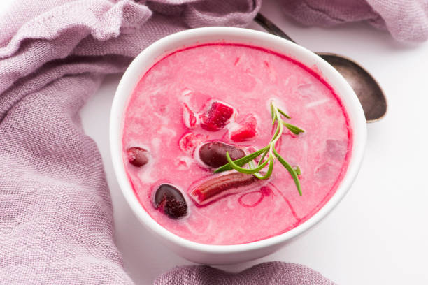 istock Beet root european soup called borscht with parsley 1191162188