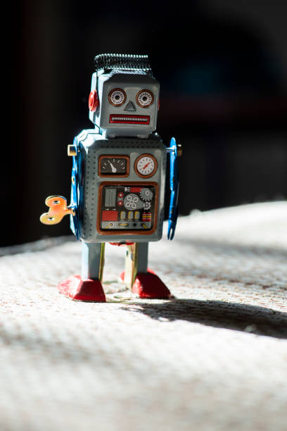 istock Vintage blue robot toy 1191175053