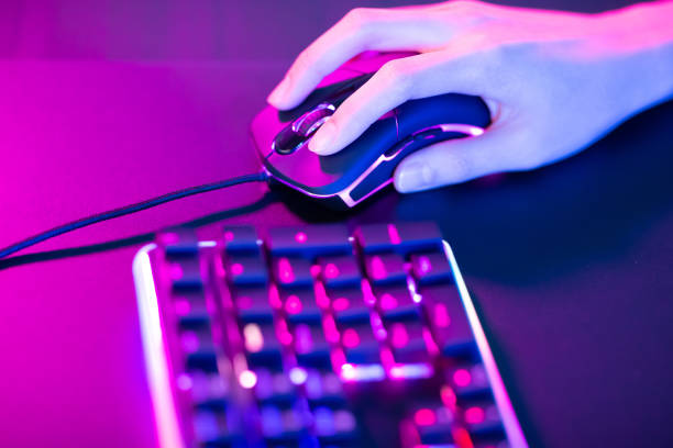 istock Esport RGB mouse and keyboard 1191175395