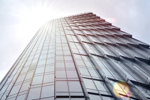 istock Abstract view of a skyscraper with sunlight 1191181005
