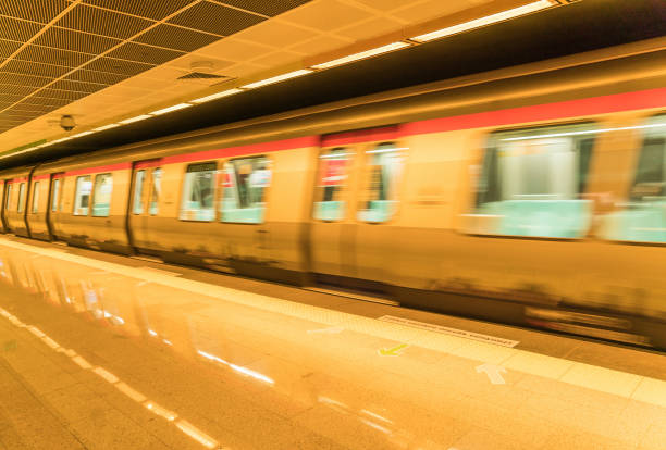 View of metro tracks