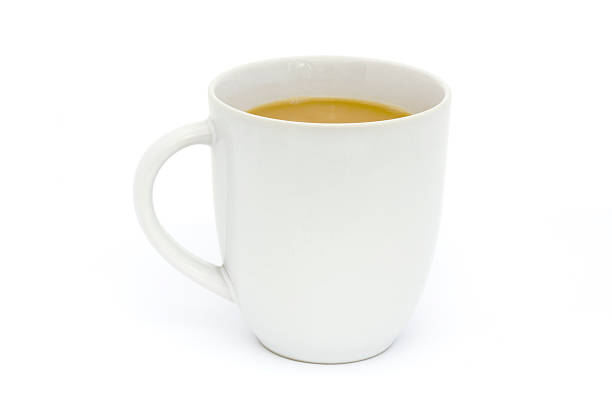 istock mug of tea over white 119118413