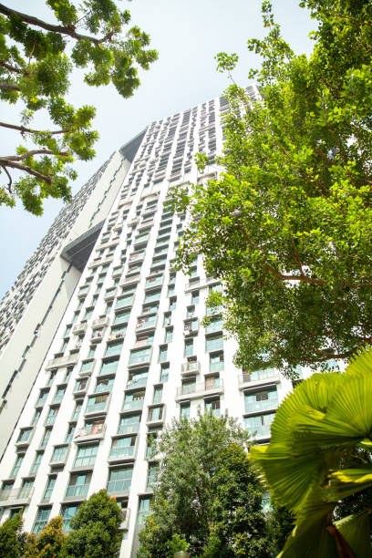 istock Tall buildings in Singapore surrounded by greenery 1191184444