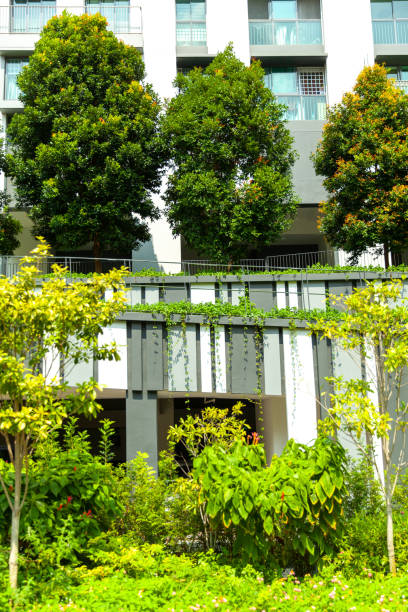 istock Tall buildings in Singapore surrounded by greenery 1191184481