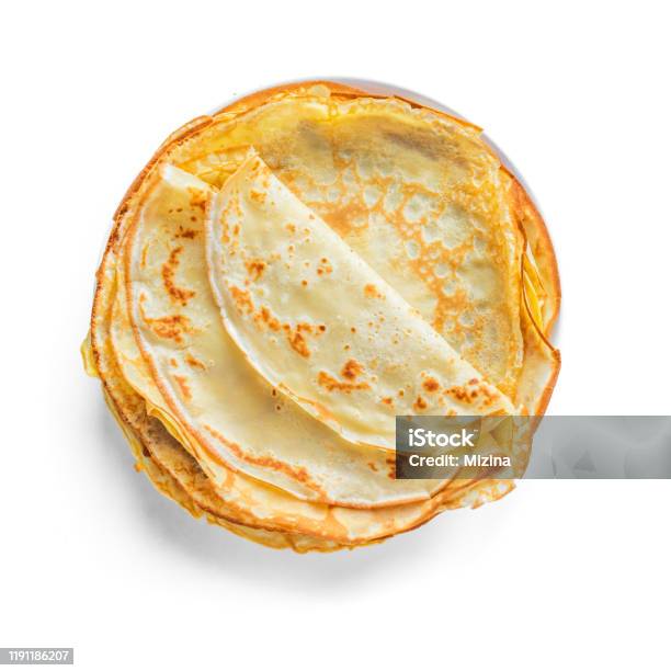 Crepes Stock Photo - Download Image Now - Crêpe - Pancake, Pancake, Cut Out