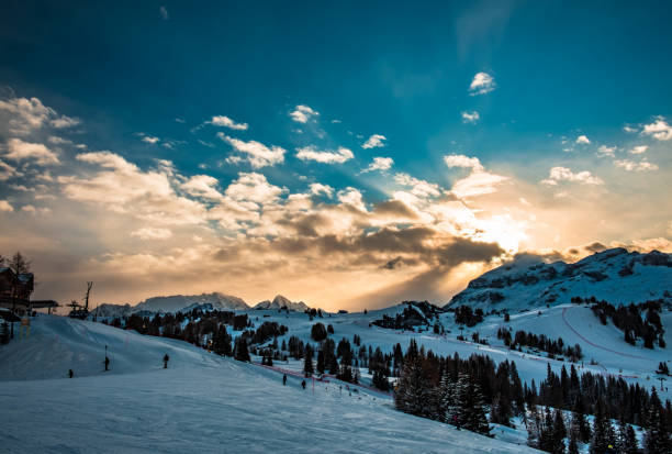 istock Winter sunset in the italian alps 1191187600