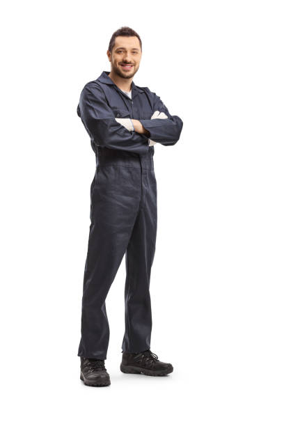 istock Smiling male worker in a uniform 1191189602