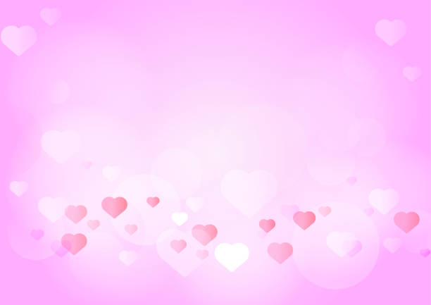 istock Beautiful soft pink heart shape cartoon background vector illustration.Valentines' day concept design.Romantic pastel color style.Template for wedding card,cover,web,backdrop. 1191190206