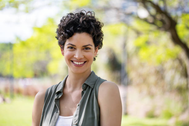 Attractive woman at the park