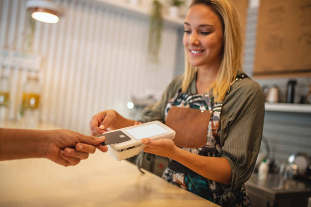 istock Mobile Payment at Cafe for Cup of Coffee 1191194153