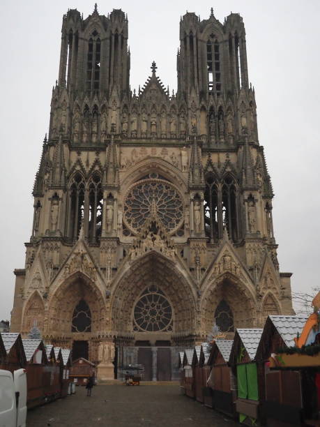 istock Main facade of the Reims cathedral 1191194270