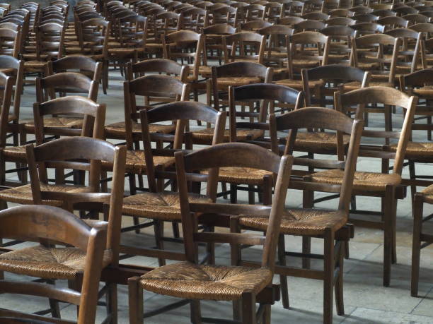 istock chairs in the Reims Cathedral 1191194278