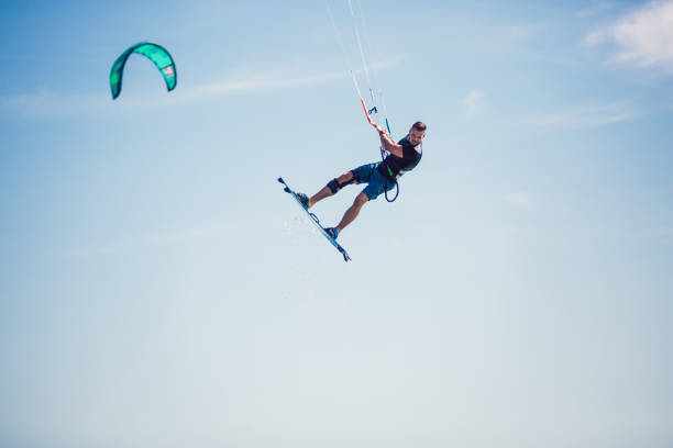 istock Kite surfer in action 1191197519