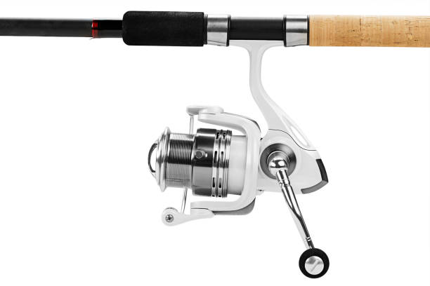 istock Fishing tackle isolated on white. 1191197525