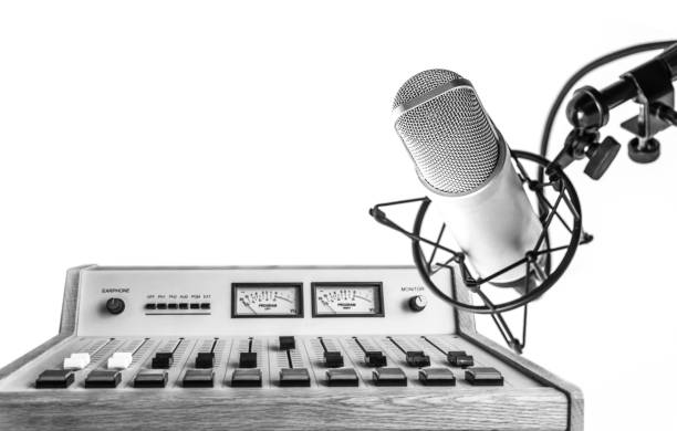 istock Professional microphone and audio mixer 1191199781